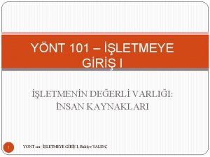 Ynt insan kaynakları