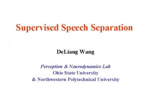 On training targets for supervised speech separation