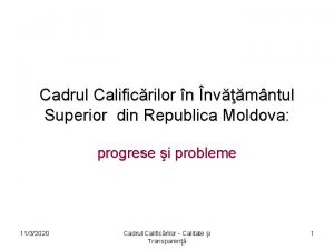 Cadrul național al calificărilor din republica moldova