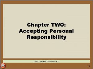 Accepting personal responsibility worksheets