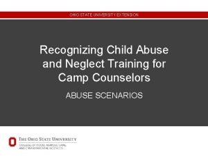 Child abuse scenarios