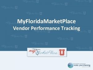 Tracking vendor performance