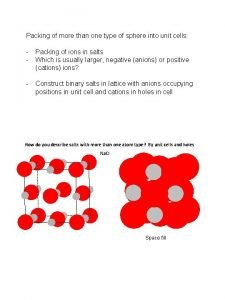 Packing of more than one type of sphere