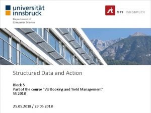 Unstructured and structured data