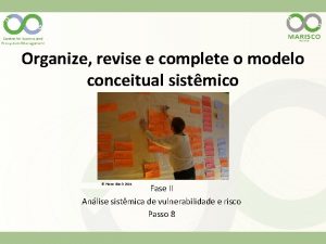 Organize revise e complete o modelo conceitual sistmico