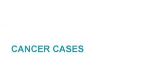 CANCER CASES ALL CANCER INCIDENCE 1995 vs 2018