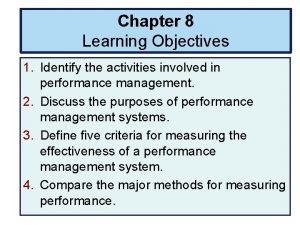 Chapter 8 learning to manage