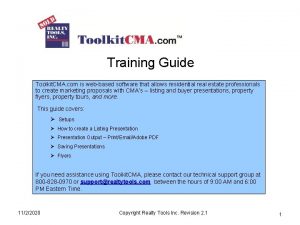 Cma tool kit