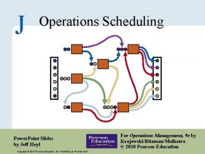 J Operations Scheduling Power Point Slides by Jeff