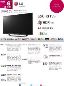 UHD 4 K HDR Pro UH 620 V