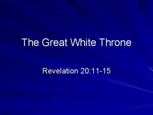 Revelation 20 11 15
