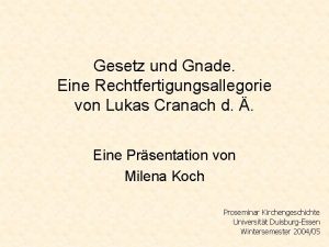 Gesetz und gnade bildbeschreibung