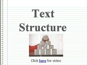 Text structure video