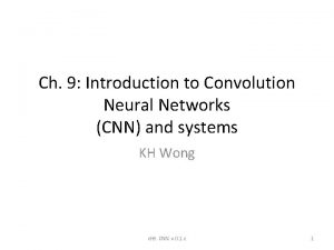 Introduction to convolution
