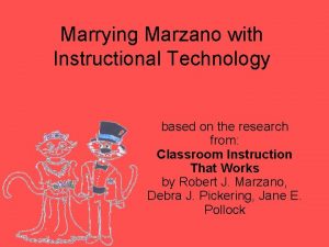 Marrying Marzano with Instructional Technology based on the