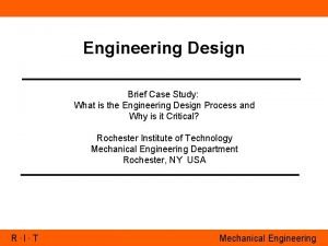 Engineering design brief