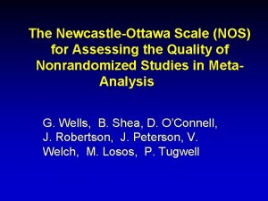 Newcastle–ottawa scale (nos)