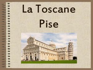 La Toscane Pise Plan de la ville La