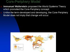 Coreperiphery