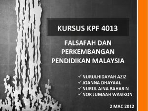 Pengertian pendidikan informal kpf