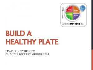 Get to know myplate food groups answer key
