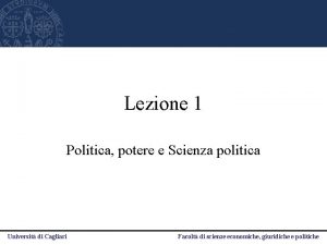 Manuale di scienza politica capano riassunto Manuale di scienza politica capano riassunto