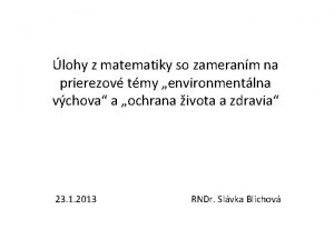 lohy z matematiky so zameranm na prierezov tmy