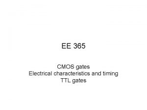 Cmos vs ttl Cmos vs ttl