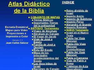 Atlas Didctico de la Biblia CONJUNTO DE MAPAS