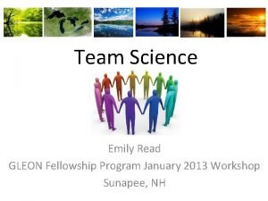 Team Science Emily Read GLEON Fellowship Program January