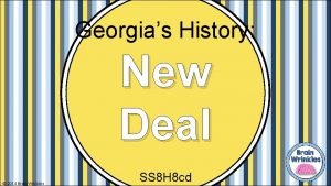 Georgias History New Deal 2014 Brain Wrinkles SS