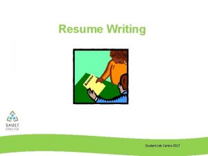 Resume Writing Student Job Centre 2017 4 Rules