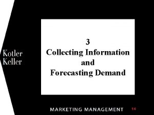 1 3 Collecting Information and Forecasting Demand Chapter