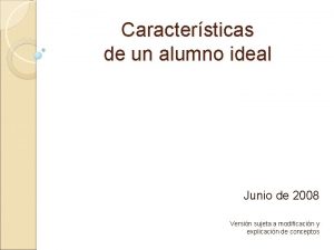 El alumno ideal