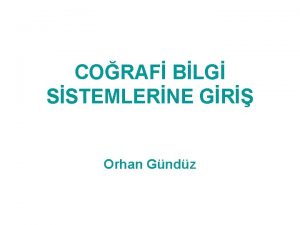 CORAF BLG SSTEMLERNE GR Orhan Gndz Corafi Bilgi