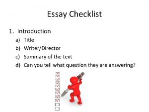 Abcd essay