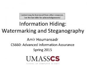 Steganography Steganography