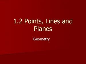 Points lines and planes assignment Points lines and planes assignment