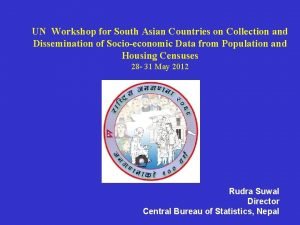 UN Workshop for South Asian Countries on Collection