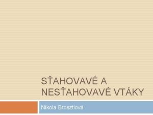 SAHOVAV A NESAHOVAV VTKY Nikola Brosztlov VRANA ED