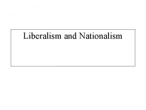 Liberalism and Nationalism Delacroix 1798 1863 Liberty Leading