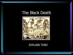 Black death vocabulary