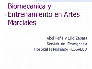 Biomecanica y Entrenamiento en Artes Marciales Abel Pea