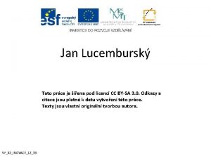 Jan Lucembursk Tato prce je ena pod licenc
