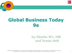 Global Business Today 9 e by Charles W