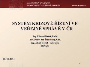 Literatura www econ muni cz SYSTM KRIZOV ZEN