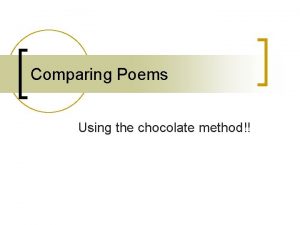 Poems with comparisons