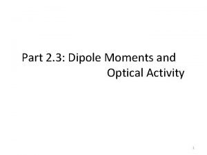 Permanent dipole moment