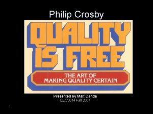 Philip crosby biography