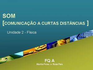 SOM COMUNICAO A CURTAS DIST NCIAS Unidade 2